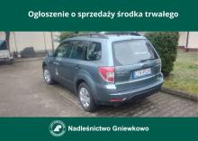 Ogłoszenie o sprzedaży środka trwałego